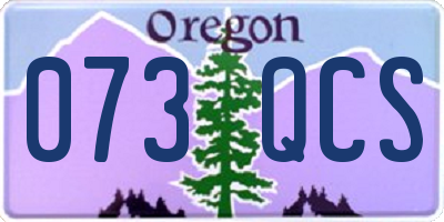 OR license plate 073QCS