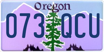 OR license plate 073QCU