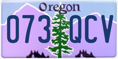 OR license plate 073QCV