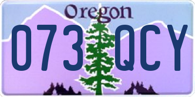 OR license plate 073QCY