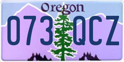 OR license plate 073QCZ
