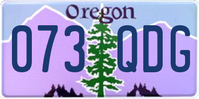 OR license plate 073QDG