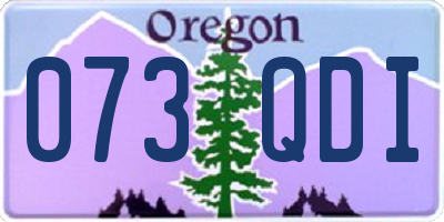OR license plate 073QDI