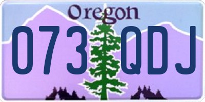 OR license plate 073QDJ