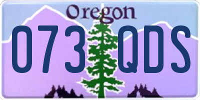 OR license plate 073QDS