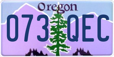 OR license plate 073QEC