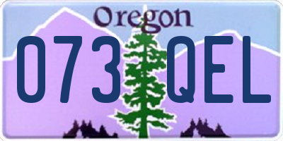 OR license plate 073QEL