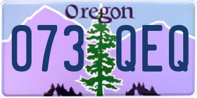 OR license plate 073QEQ