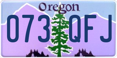 OR license plate 073QFJ