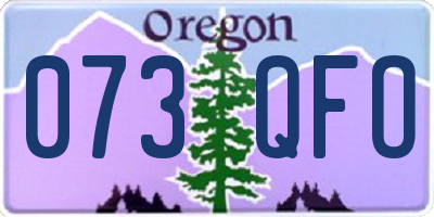 OR license plate 073QFO