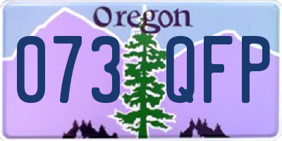 OR license plate 073QFP