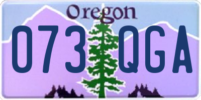 OR license plate 073QGA