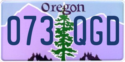 OR license plate 073QGD