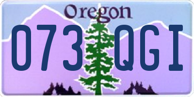 OR license plate 073QGI