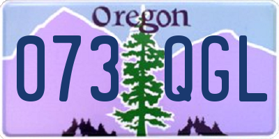 OR license plate 073QGL