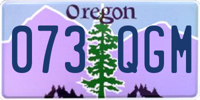 OR license plate 073QGM