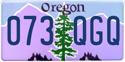 OR license plate 073QGQ