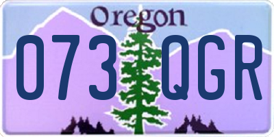 OR license plate 073QGR