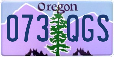 OR license plate 073QGS