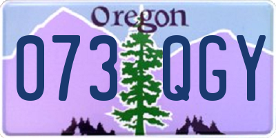 OR license plate 073QGY