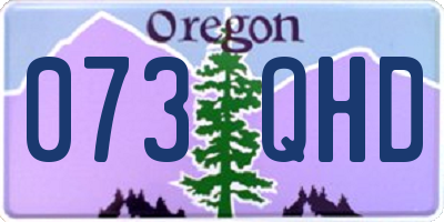 OR license plate 073QHD
