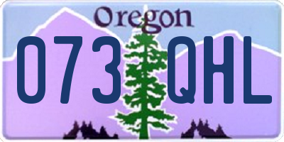 OR license plate 073QHL