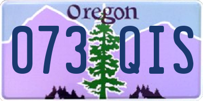 OR license plate 073QIS
