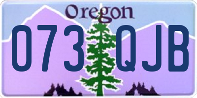 OR license plate 073QJB