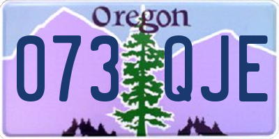 OR license plate 073QJE