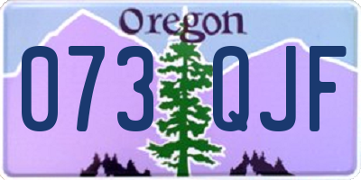 OR license plate 073QJF