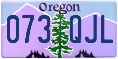 OR license plate 073QJL