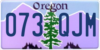 OR license plate 073QJM