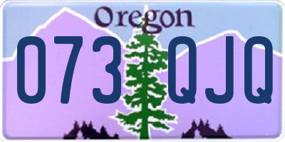 OR license plate 073QJQ