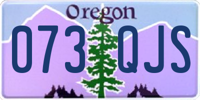 OR license plate 073QJS