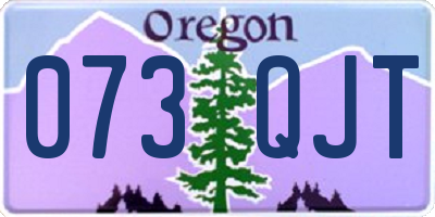 OR license plate 073QJT