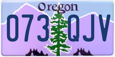 OR license plate 073QJV