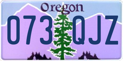 OR license plate 073QJZ