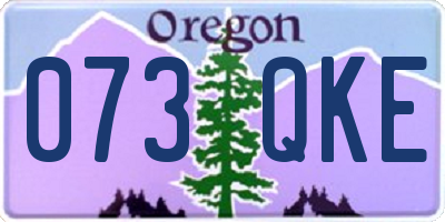 OR license plate 073QKE
