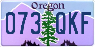 OR license plate 073QKF
