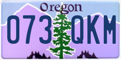 OR license plate 073QKM