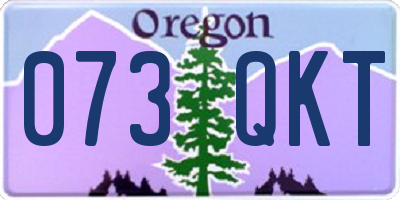 OR license plate 073QKT