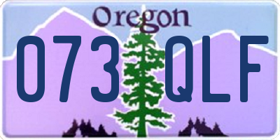 OR license plate 073QLF