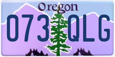 OR license plate 073QLG