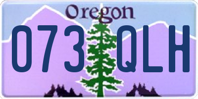 OR license plate 073QLH