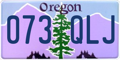 OR license plate 073QLJ