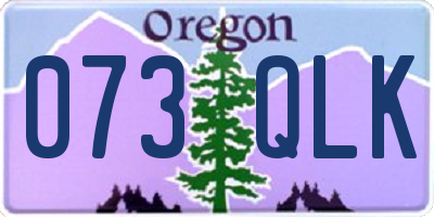 OR license plate 073QLK