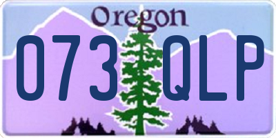 OR license plate 073QLP