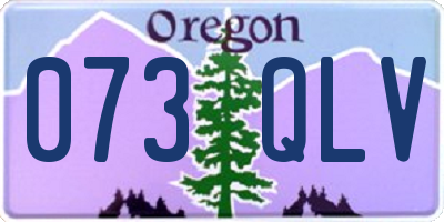 OR license plate 073QLV