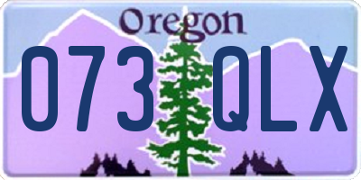 OR license plate 073QLX