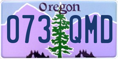 OR license plate 073QMD